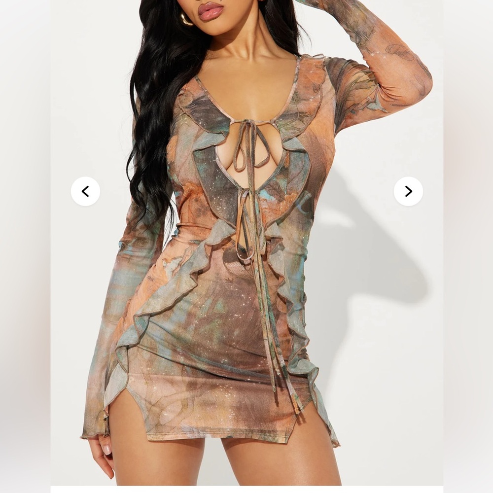 Mesh Mini Dress